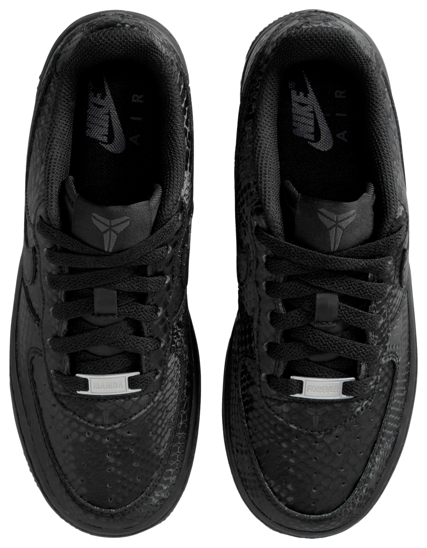 Nike Air Force 1 Low 童款 - Black/Black/Black - Image 4