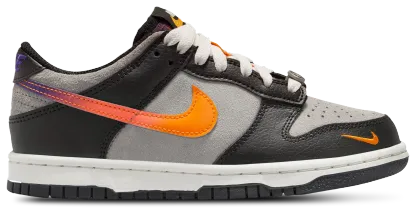 Nike Dunk Low 童款 - Grey/Purple/Orange - Image 1