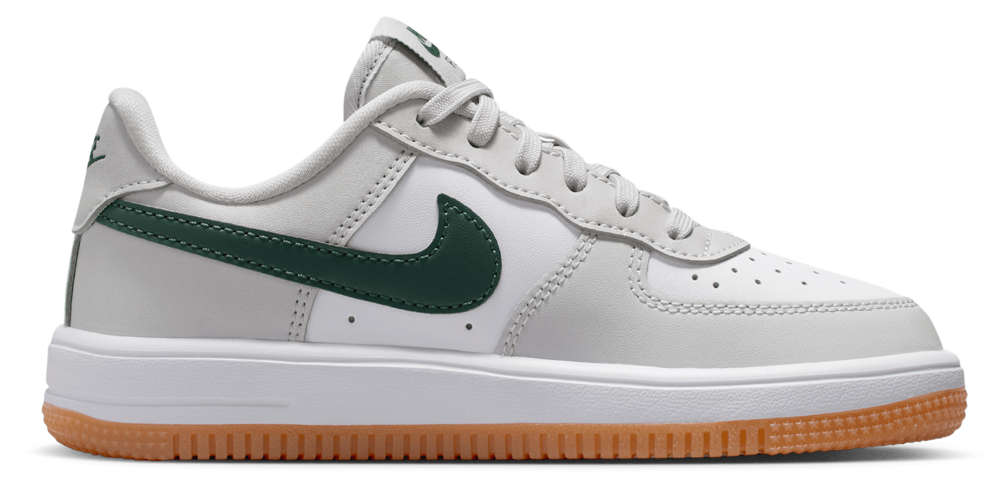 Nike Air Force 1 Low Lace 童款 - White/Photon Dust/Fir - Image 1