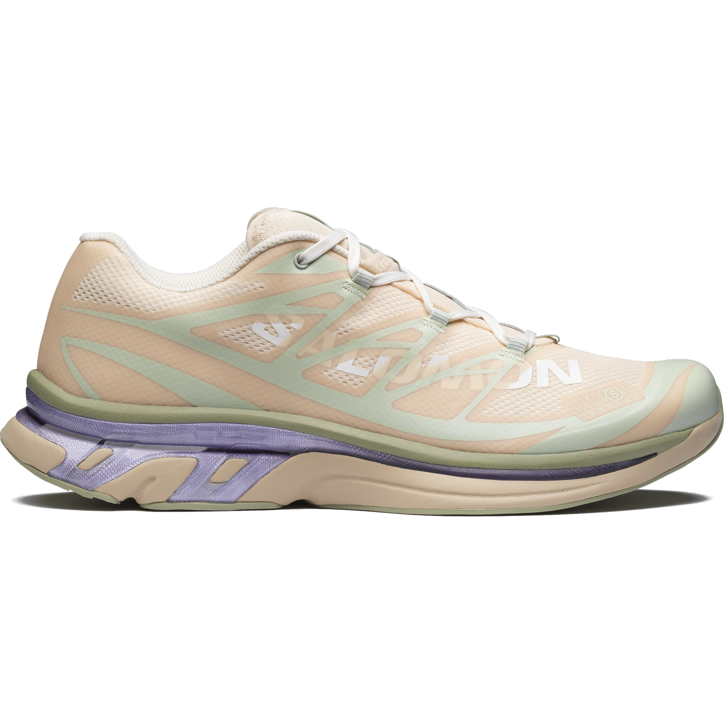 Salomon XT-MM6 MAISON MARGIELA - Tapioca / Sea Foam / Violet Tulip - View 1