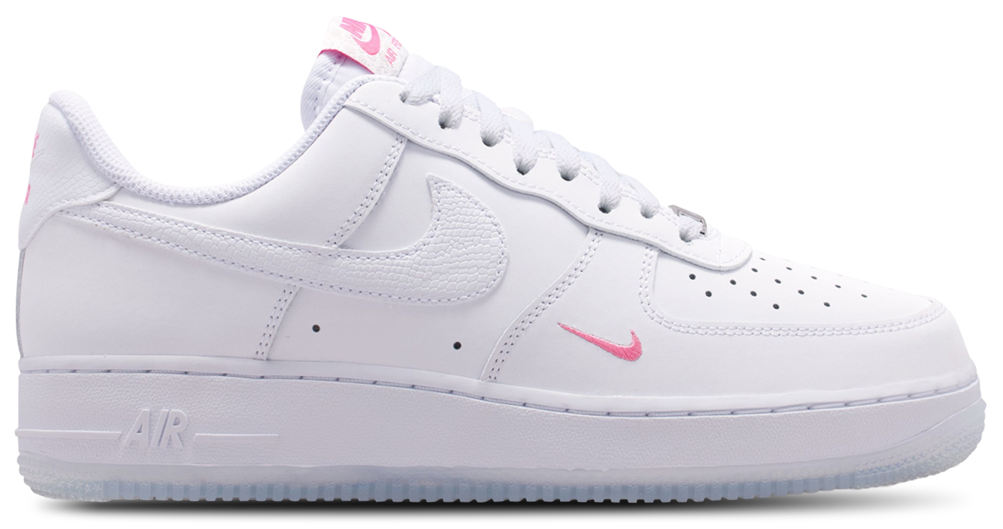 Nike Air Force 1 '07 FL1 - White/White/Lotus Pink - Image 1