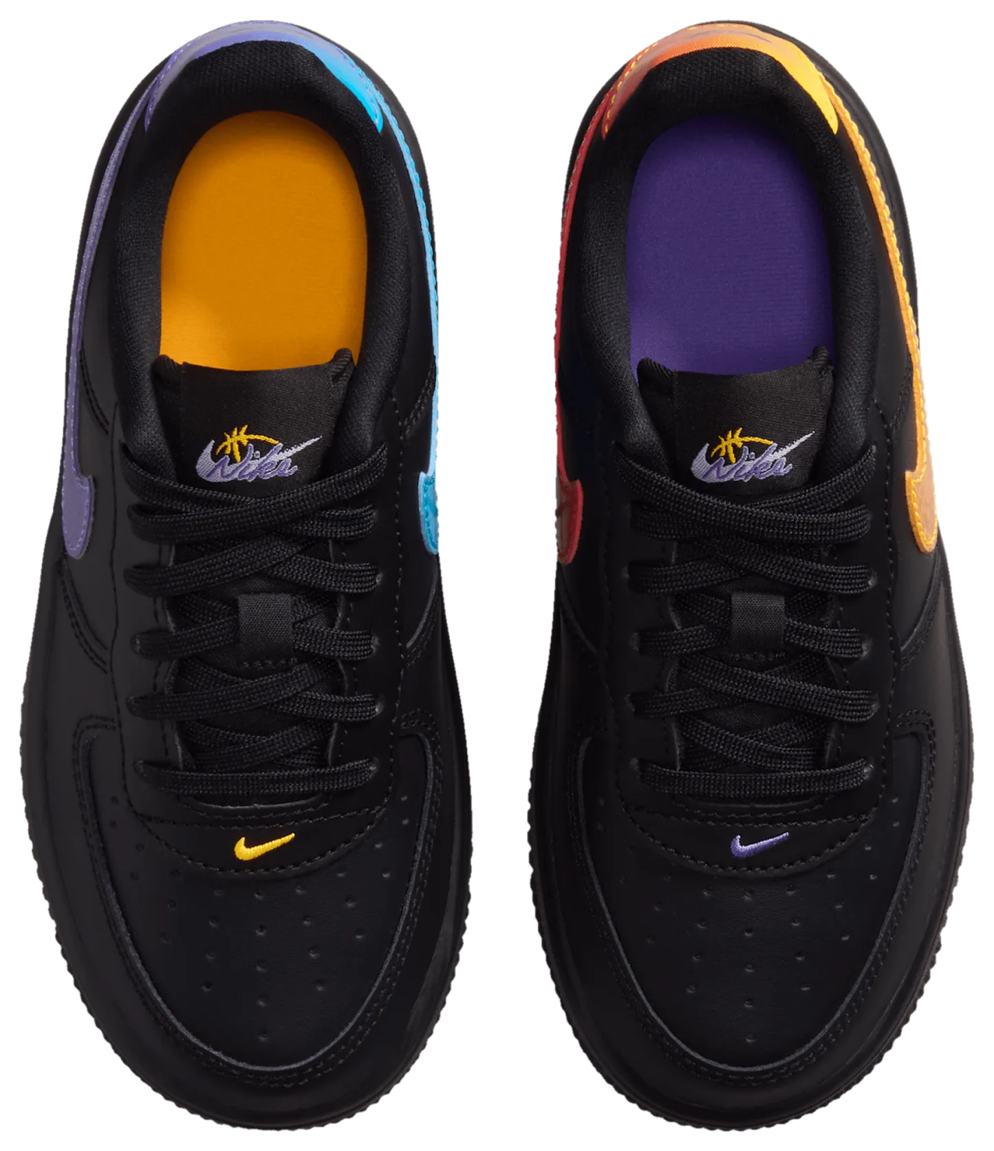 Nike Air Force 1 Low 童款 - Black/Purple - Image 4