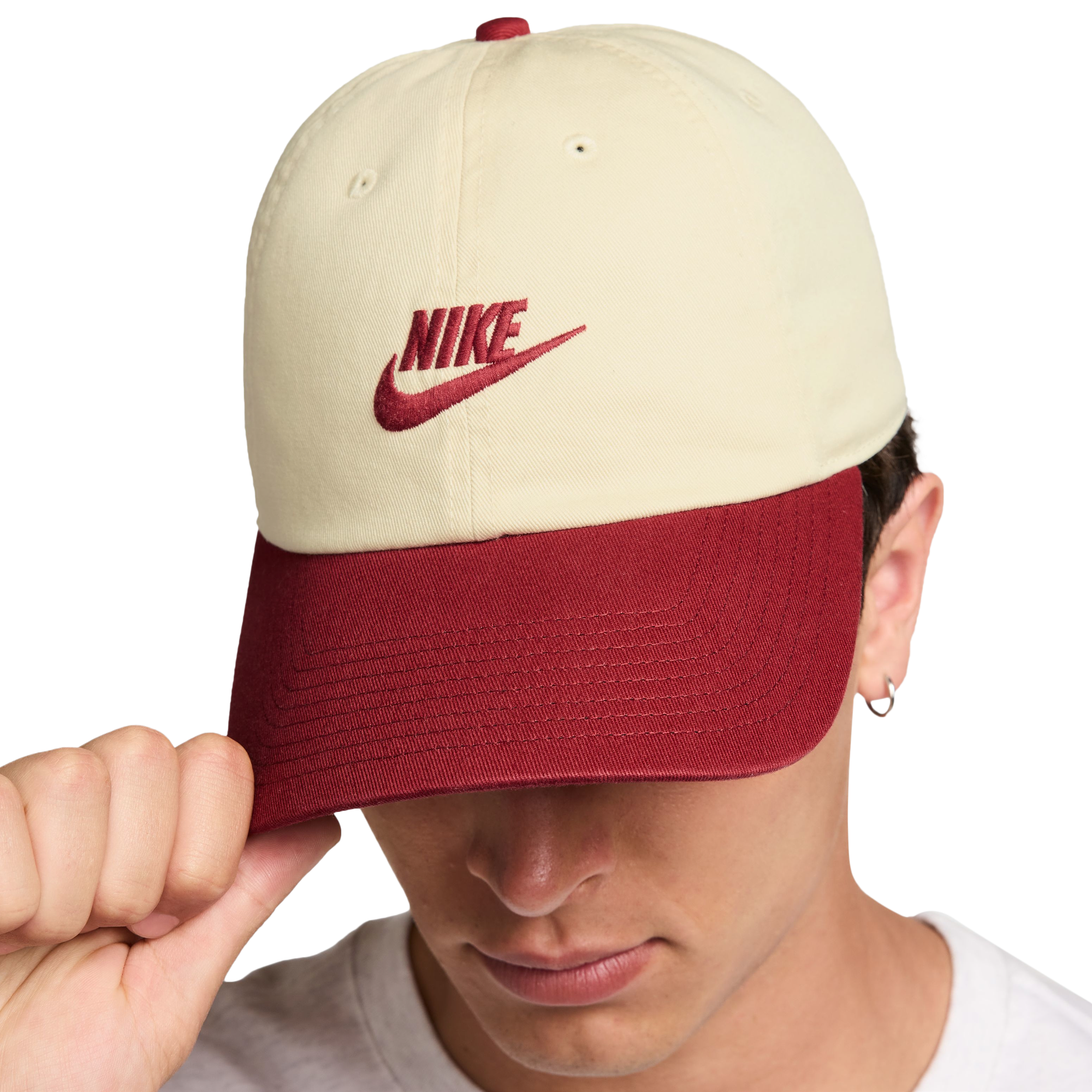 Nike Club H86 Adjustable Cap - Red/Beige - Image 4