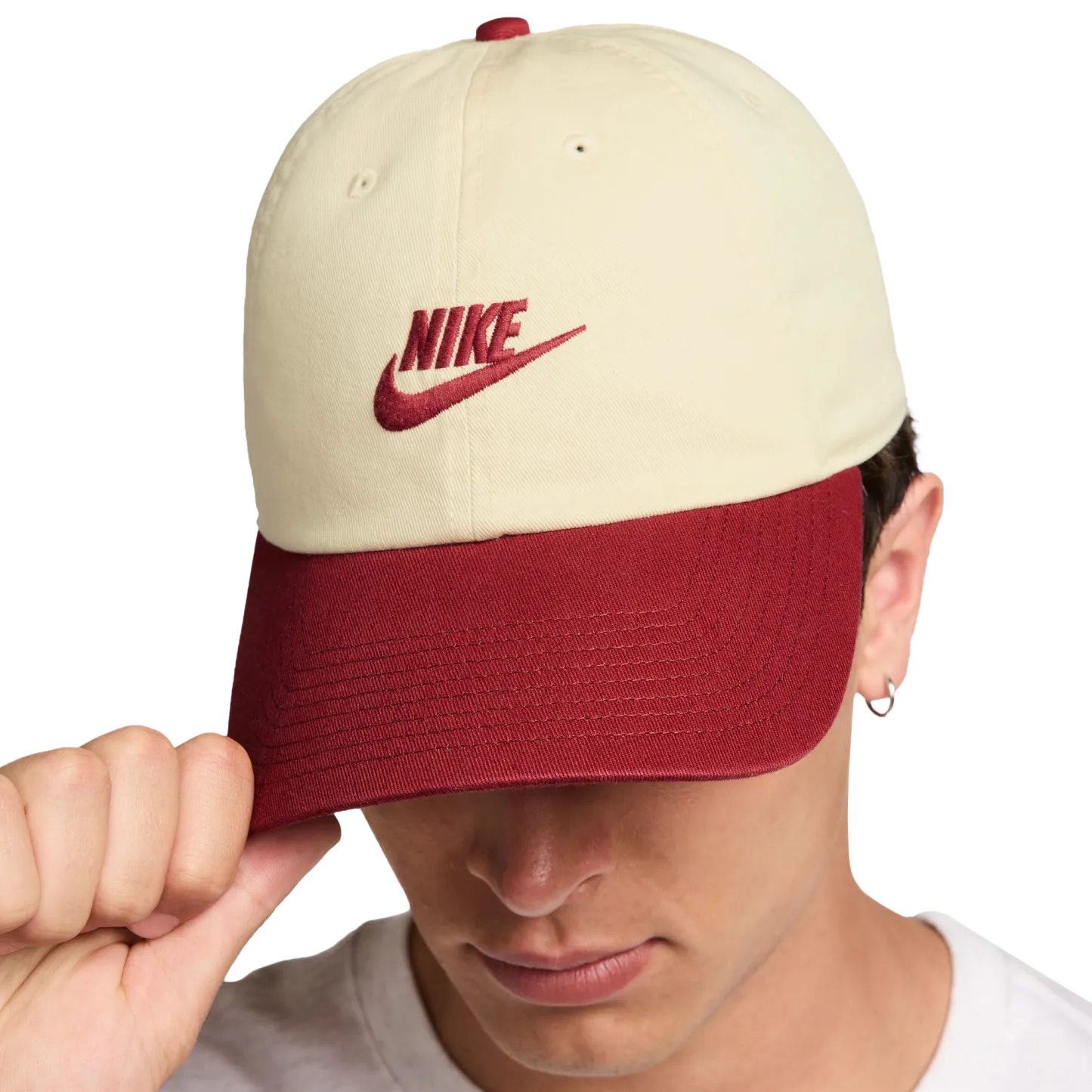 Nike Club H86 Adjustable Cap - Red/Beige - Image 4