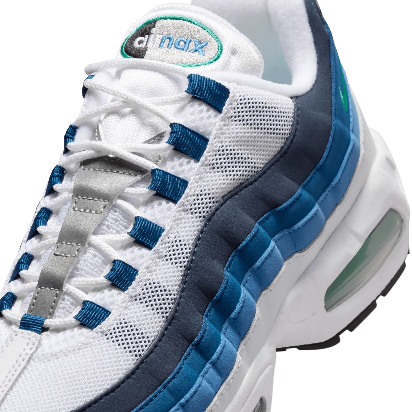 Nike Air Max 95 - Emerald Green/White/Lake Blue - Image 7