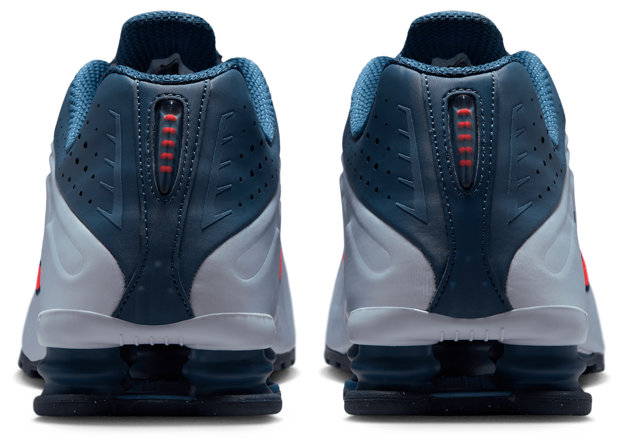 Nike Shox R4 - Bright Crimson/Football Grey/New Slate - Image 3