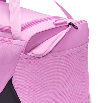 Nike Brasilia Small Duffel - Lt Magenta/Black/Black - Image 8