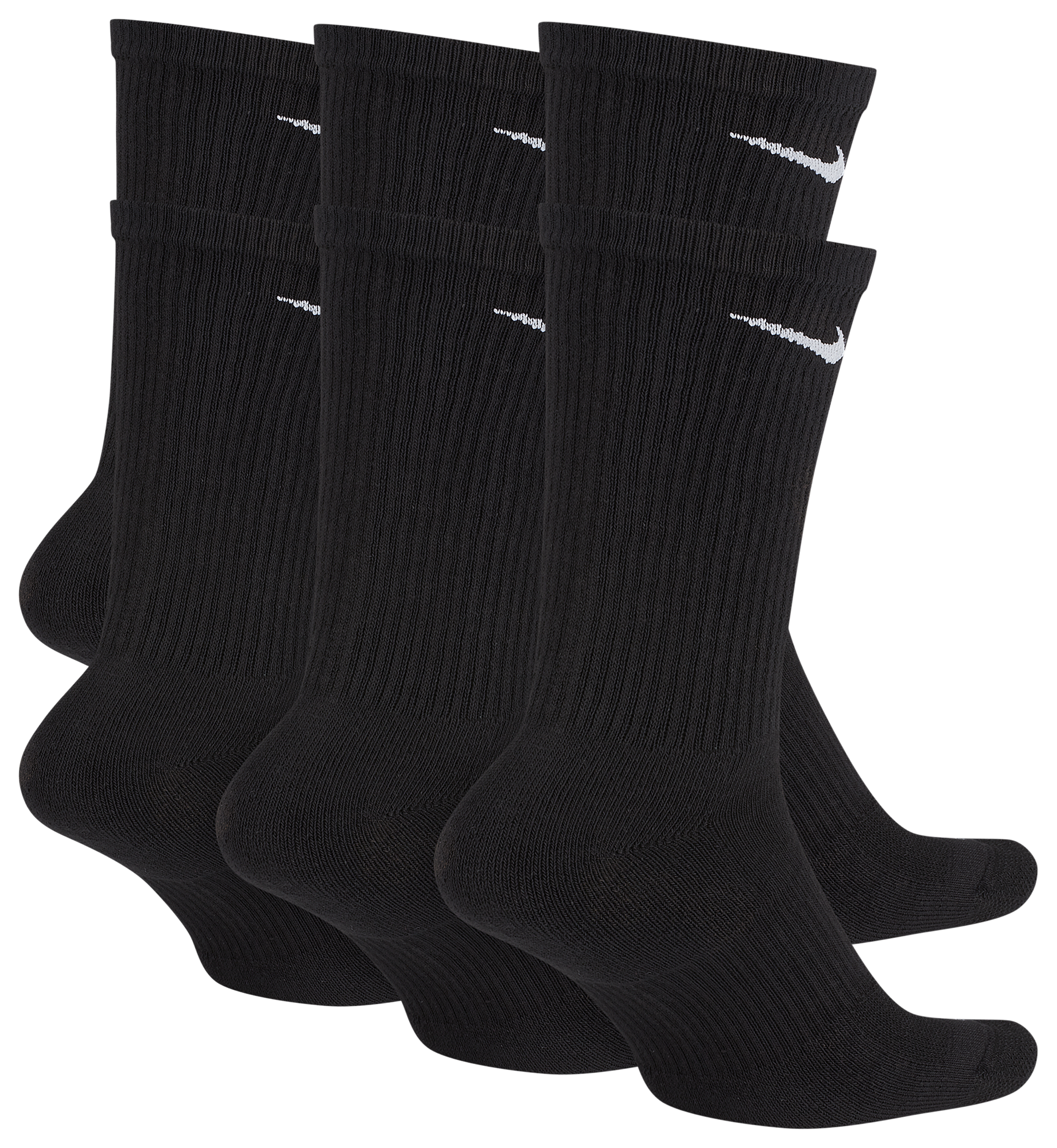 Nike 6 Pack Everyday Plus Cushioned Socks - Black/White - Image 3