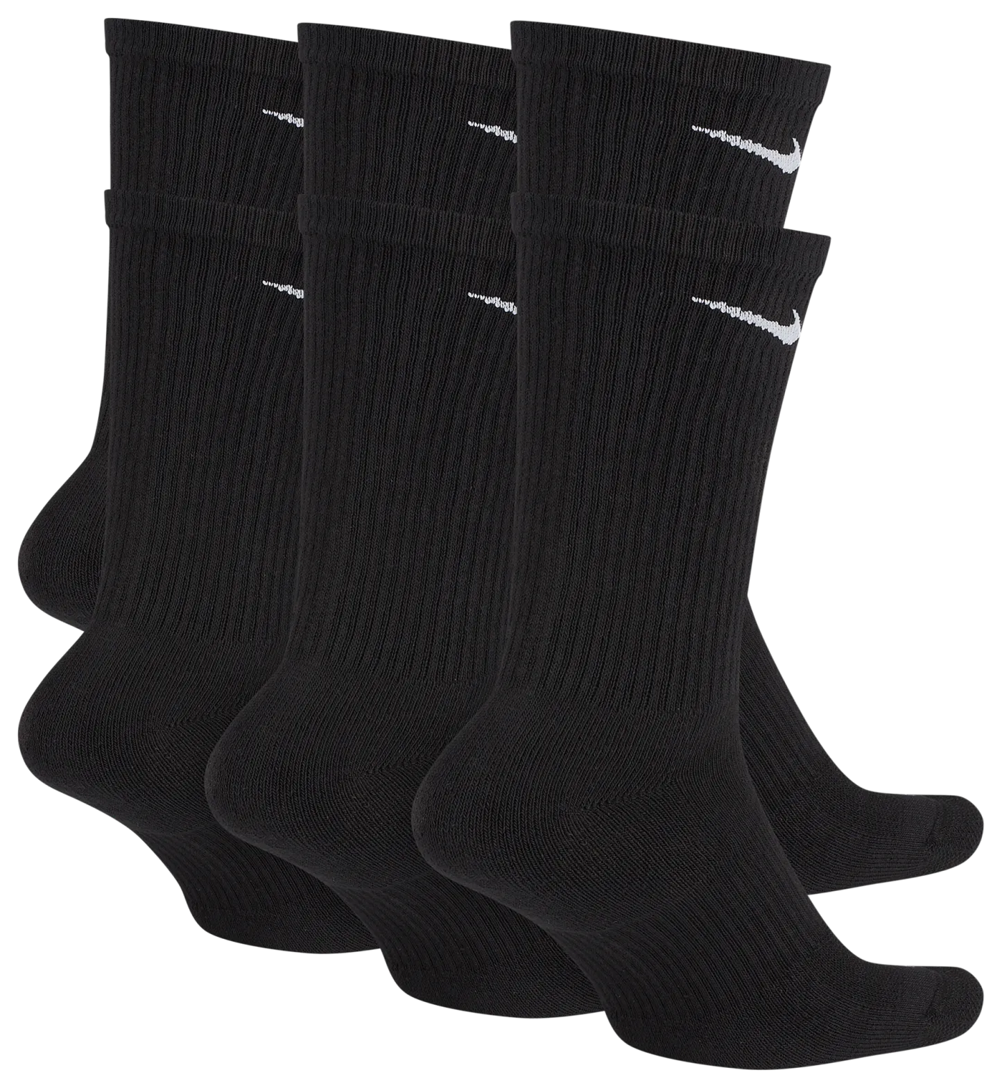 Nike 6 Pack Everyday Plus Cushioned Socks - Black/White - Image 3