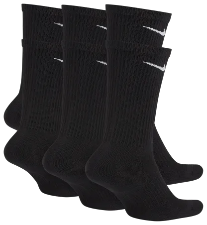 Nike 6 Pack Everyday Plus Cushioned Socks - Black/White - Image 3