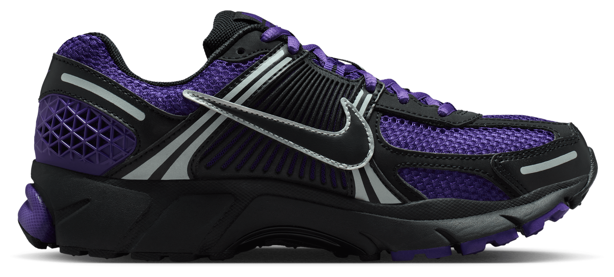 Nike Zoom Vomero 5 - Black/Black/Court Purple - Image 1