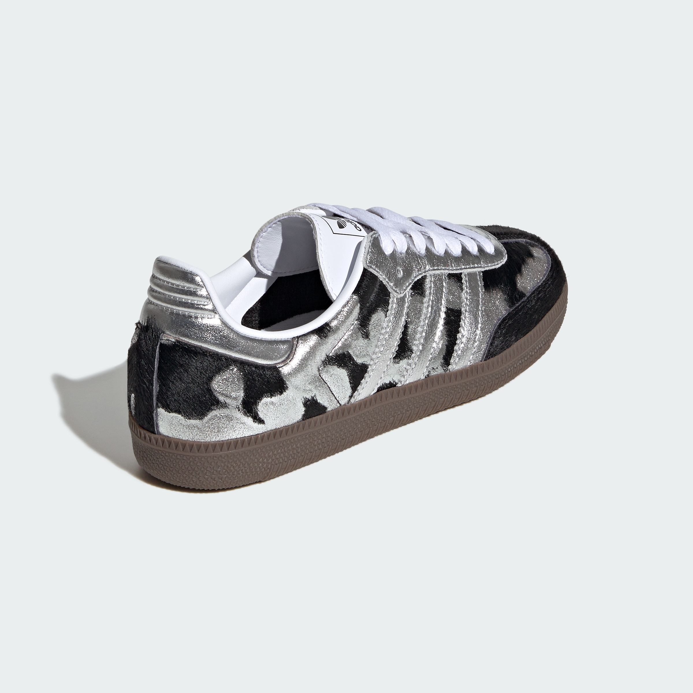 adidas SAMBA OG SHOES - Core Black / Silver Metallic / Cloud White - View 6