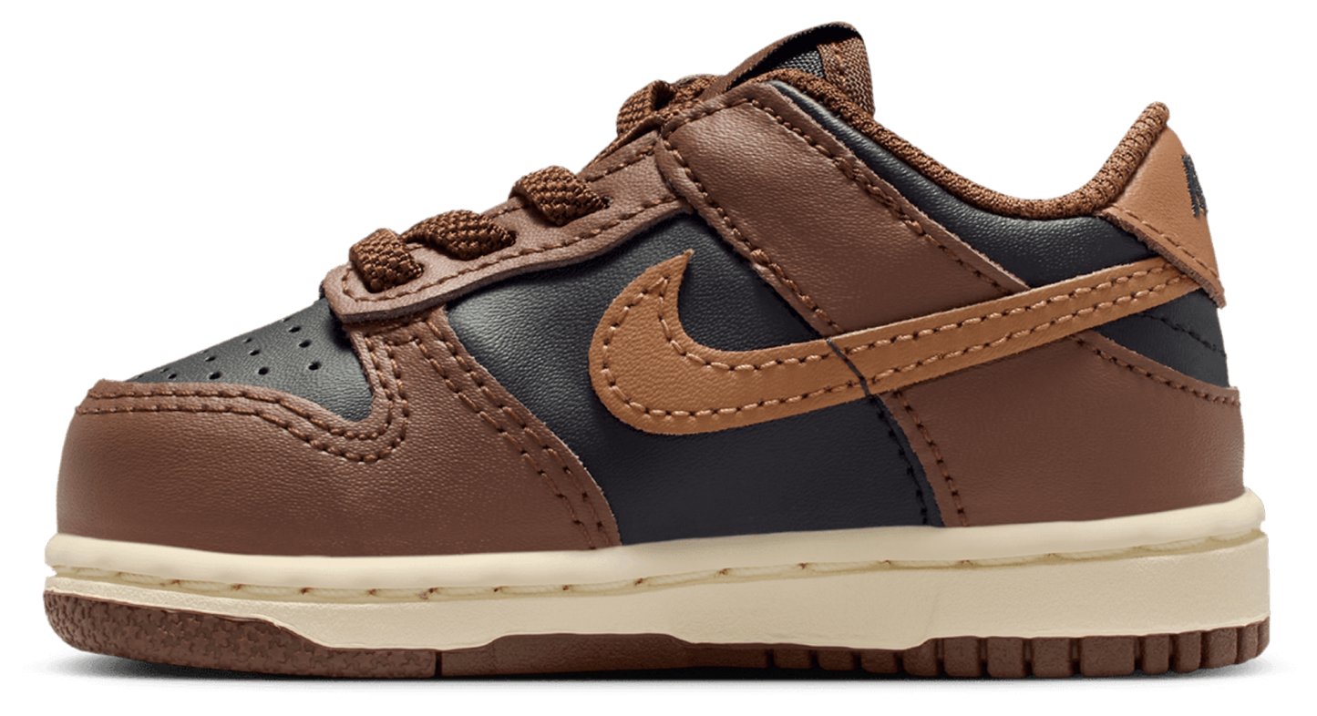Nike Dunk Low 童款 - Brown/Black - Image 2