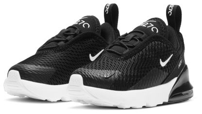 Nike Air Max 270 童款 - White/Black - Image 6