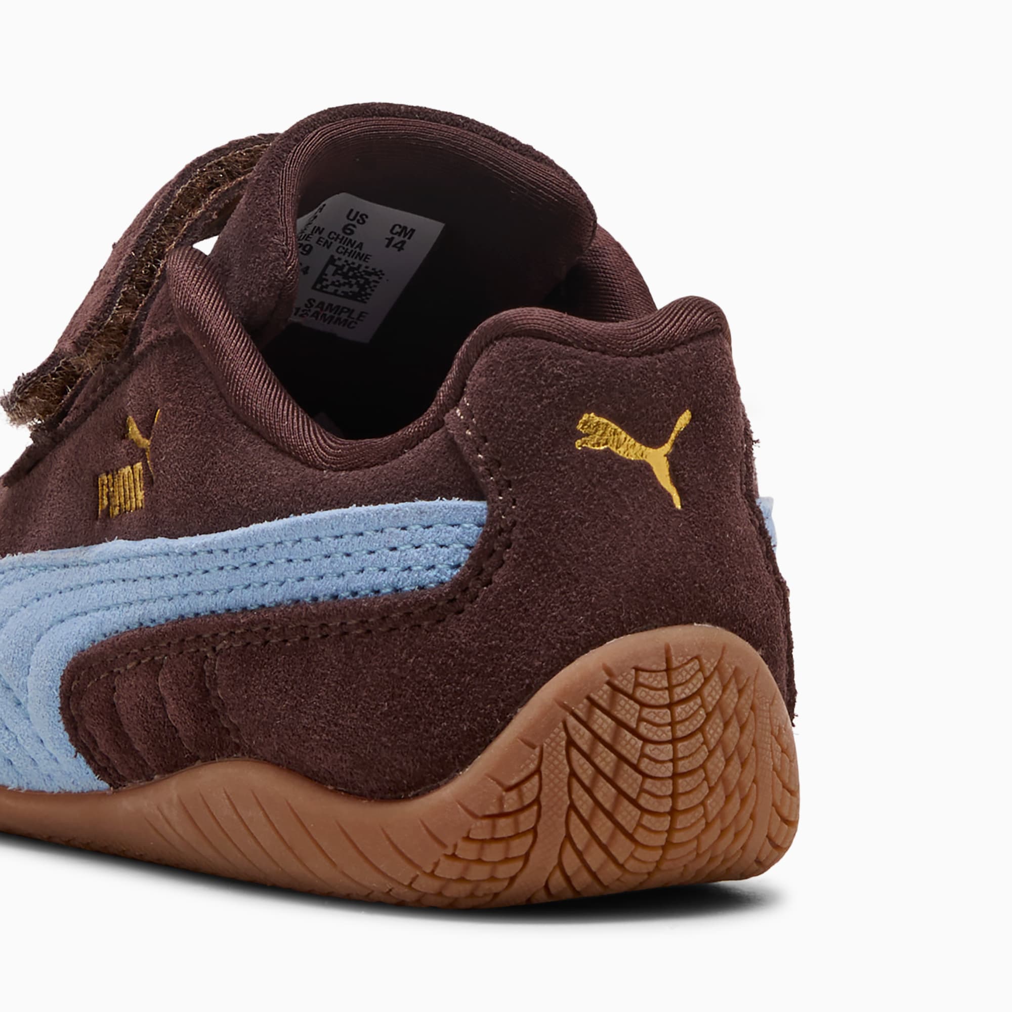 Speedcat OG Toddlers' Easy On Sneakers - Chocolate Brown-Team Light Blue - 3