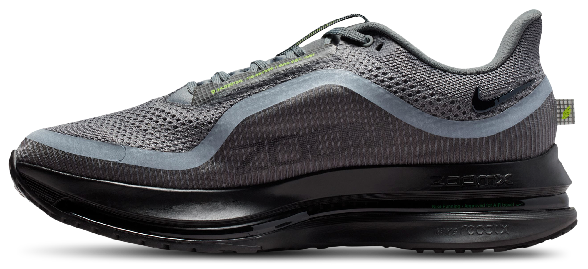 Nike Pegasus Premium - Smoke Grey/Black/Volt - Image 2