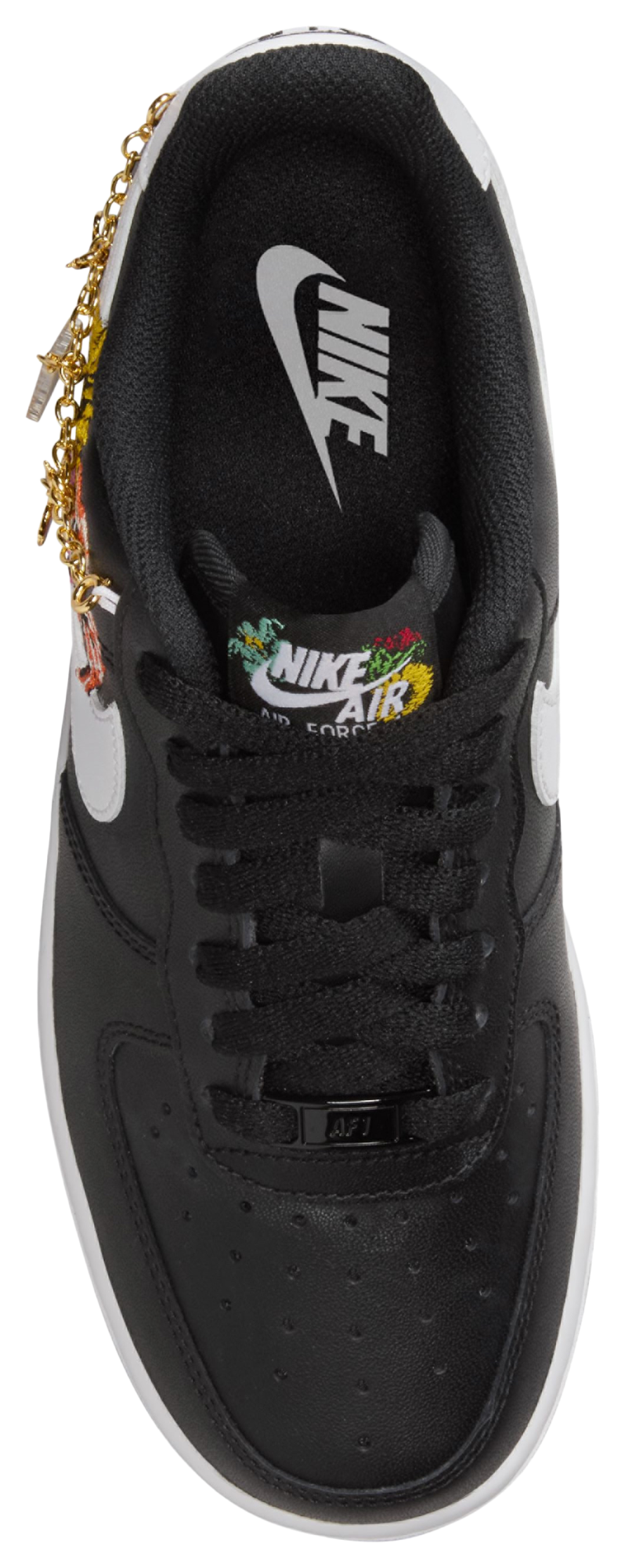 Nike Air Force 1 07 Prem - Black/Metallic Gold/White - Image 3