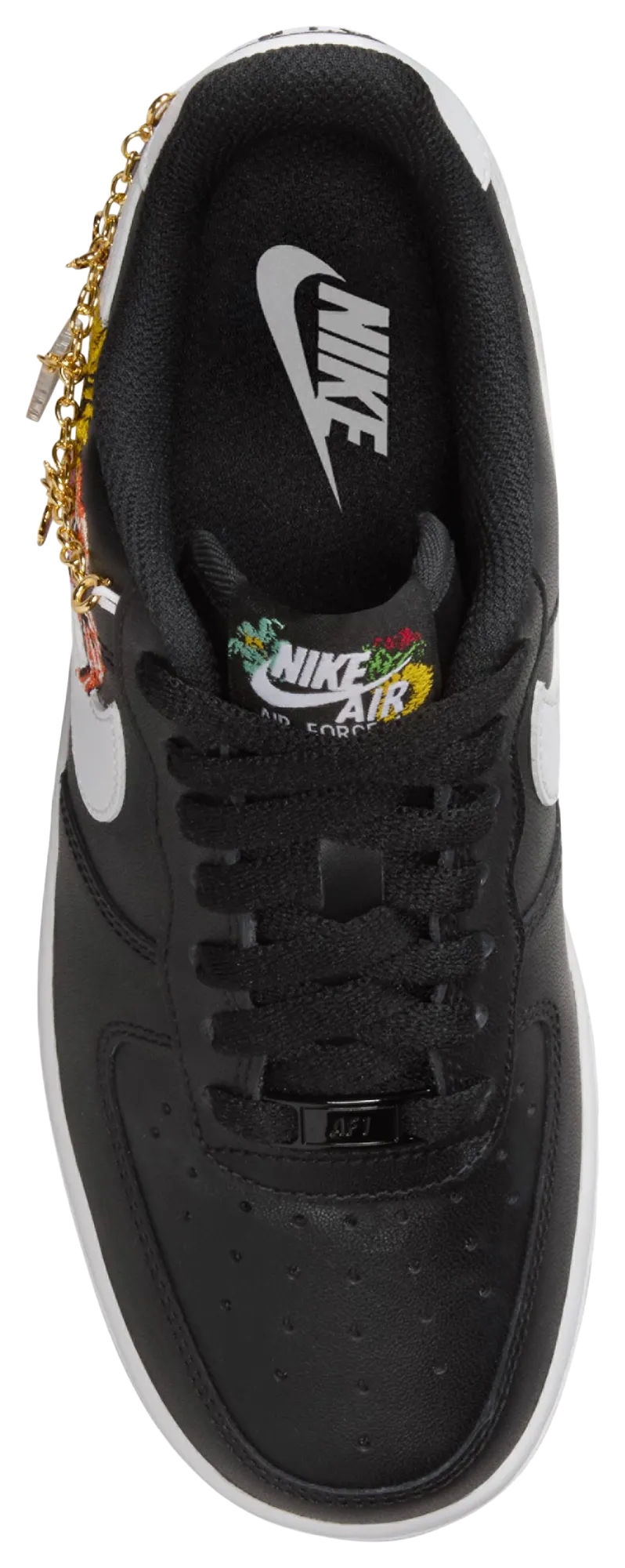 Nike Air Force 1 07 Prem - Black/Metallic Gold/White - Image 3