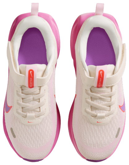 Nike Stellar Ride 童款 - Chalk/Bright Violet/Pink Foam - Image 4