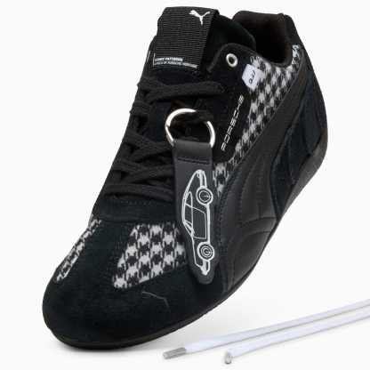 Porsche Legacy Speedcat Pepita Sneakers - PUMA Black-PUMA White - 8