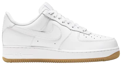 Nike Air Force 1 '07 - White/White/Brown - Image 1