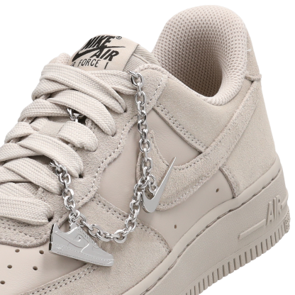 Nike Air Force 1 '07 FL1 - Metallic Silver/Black/Cream - Image 7