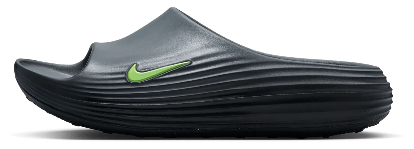 Nike Reactx Rejuven8 Slides - Volt/Cool Grey/Black - Image 2