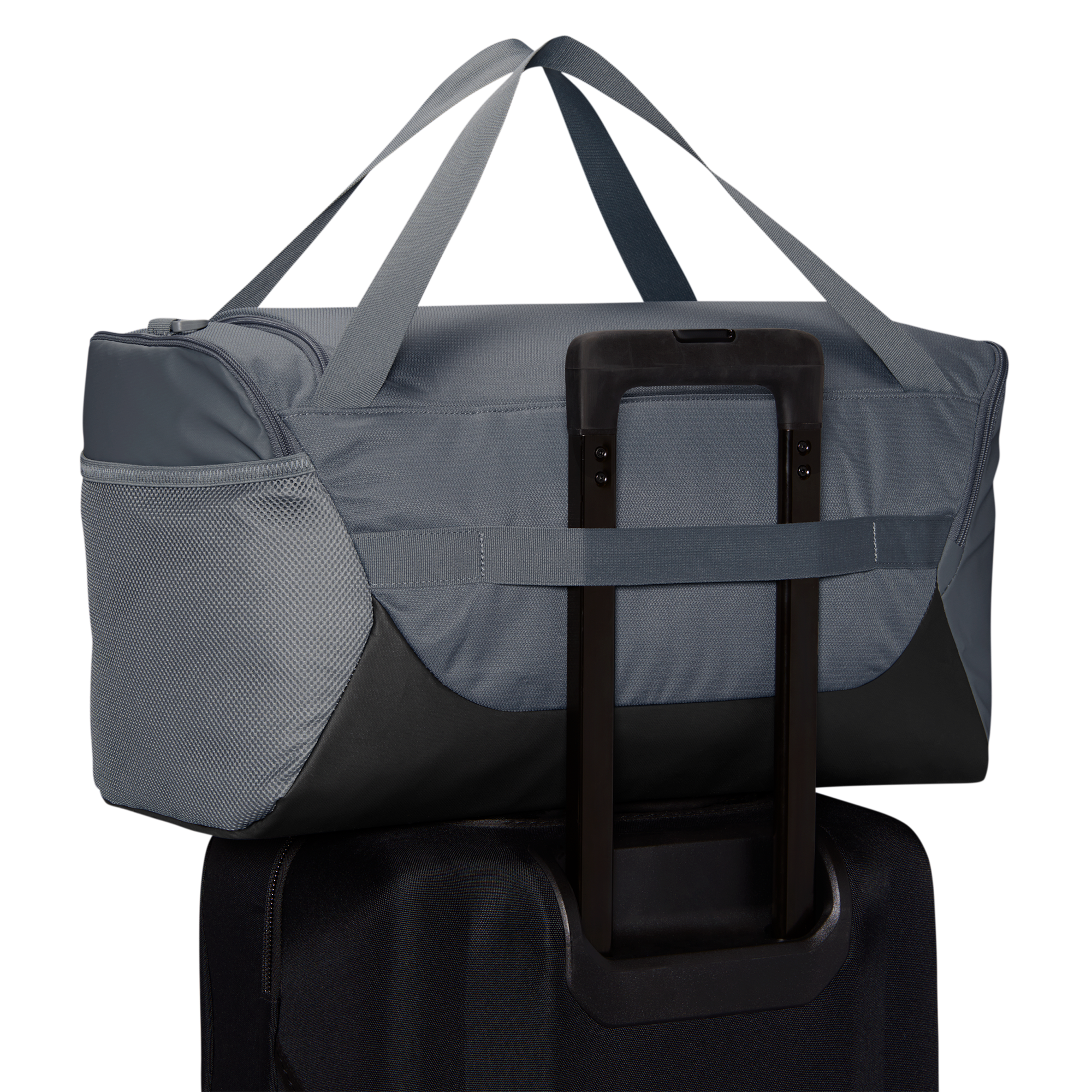 Nike Brasilia Small Duffel - Smoke Grey/Black/White - Image 9