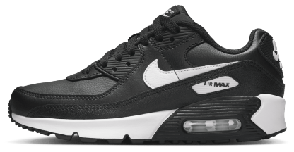 Nike Air Max 90 童款 - Black/Black/White - Image 2