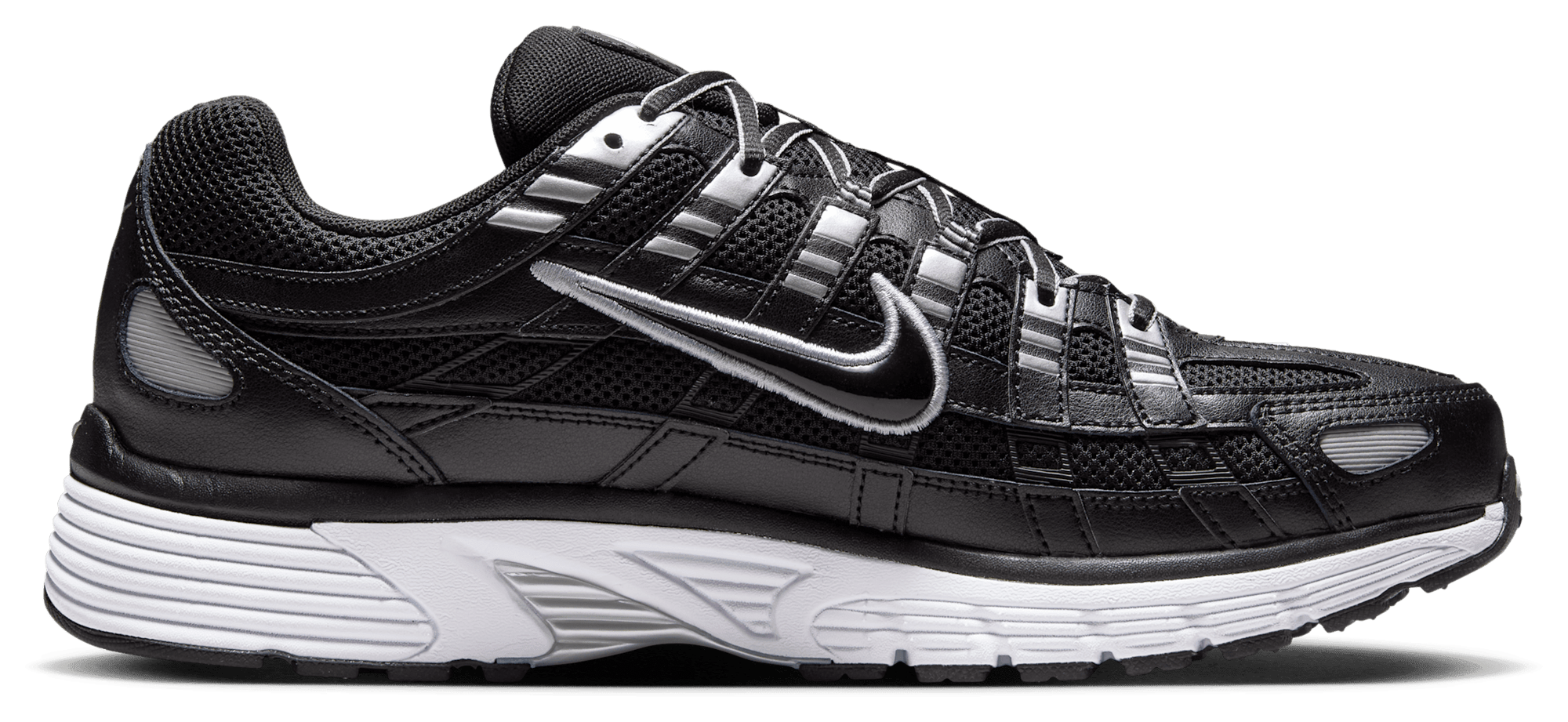 Nike P-6000 - White/Black/Mtlc Silver - Image 1