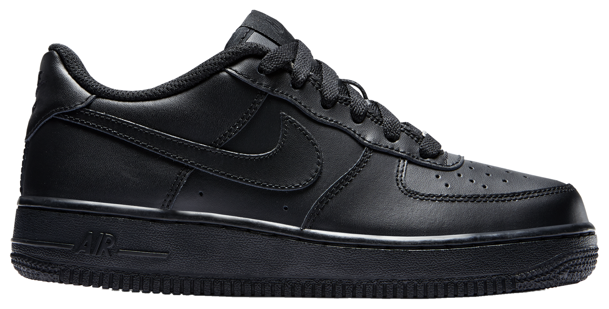 Nike Air Force 1 Low 童款 - Black/Black - Image 1