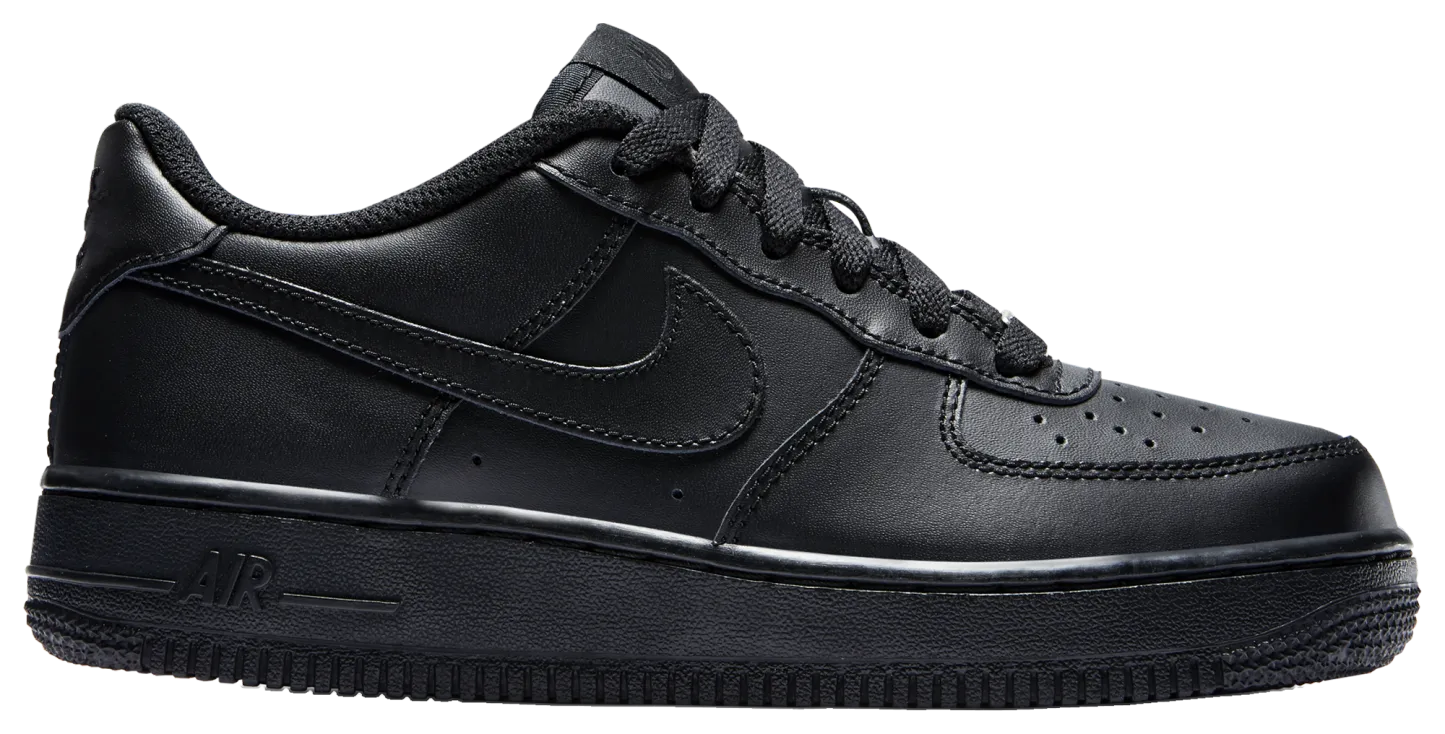 Nike Air Force 1 Low 童款 - Black/Black - Image 1