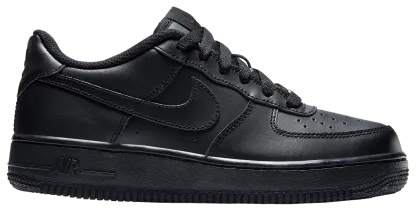 Nike Air Force 1 Low 童款 - Black/Black - Image 1
