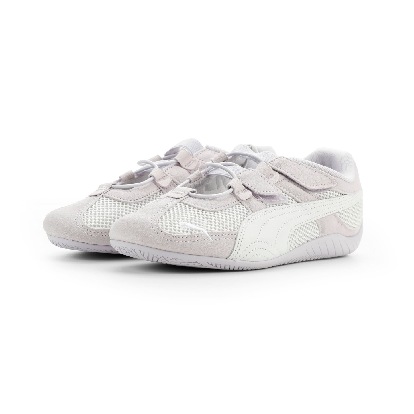 Speedcat Go Big Kids' Easy On Sneakers - Spring Lavender-PUMA White-Feather Gray - 2