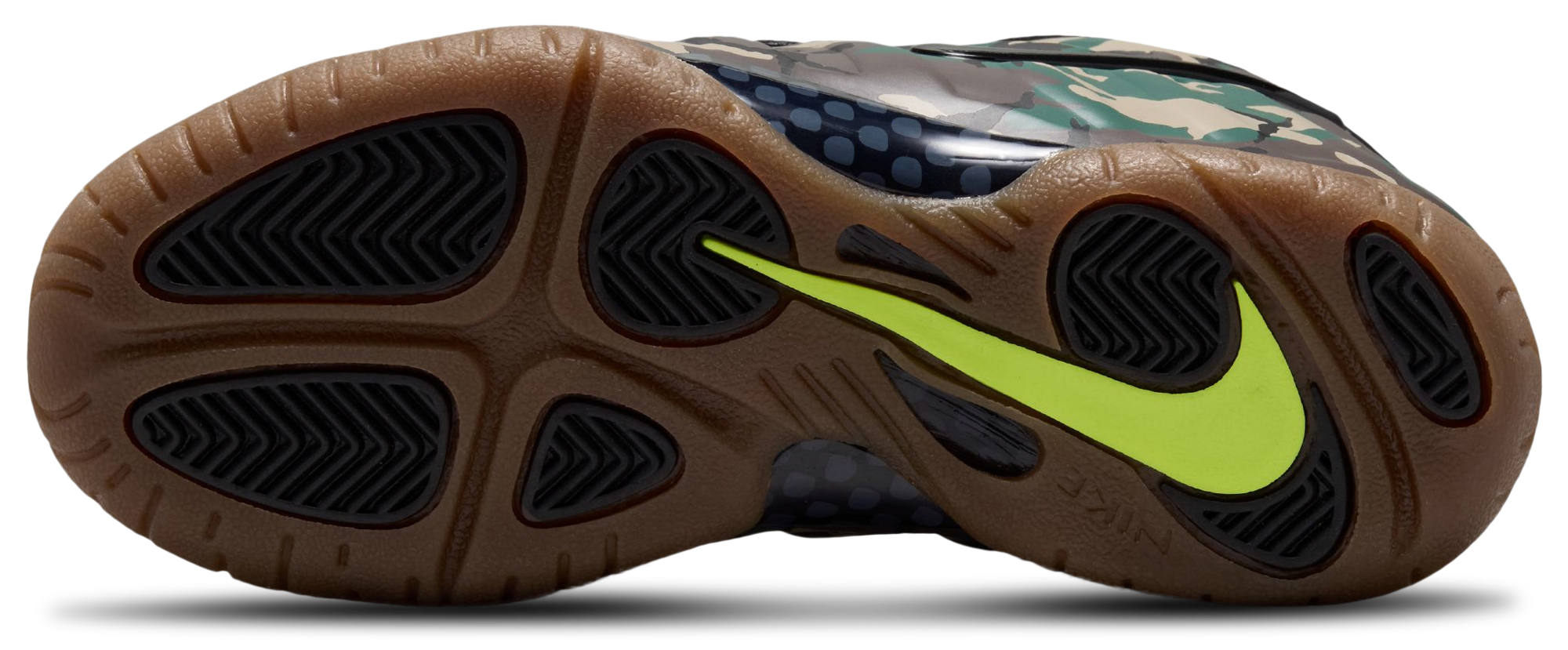 Nike Little Posite Pro 童款 - Black/Green - Image 5