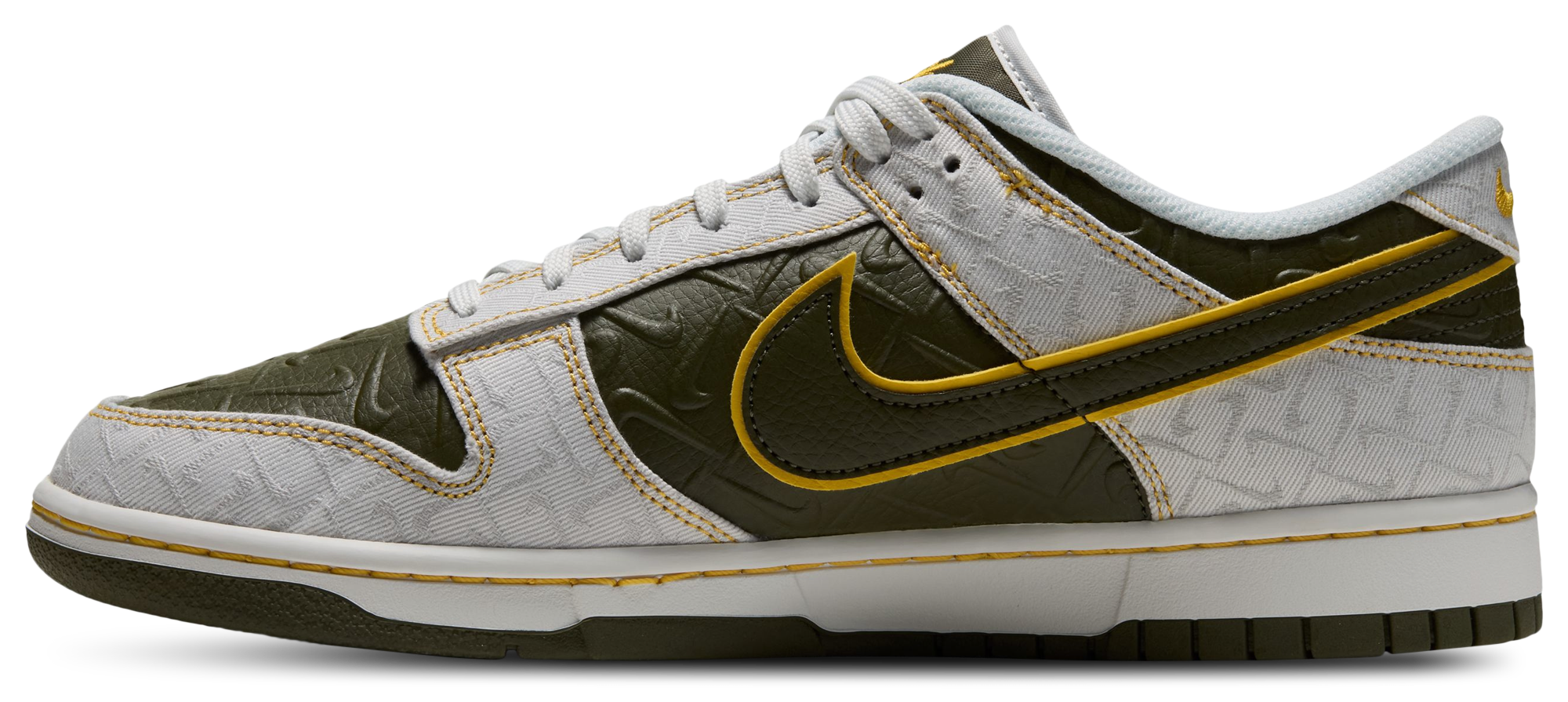 Nike Dunk Low Retro - Yellow Ochre/Summit White/Cargo Khaki - Image 2
