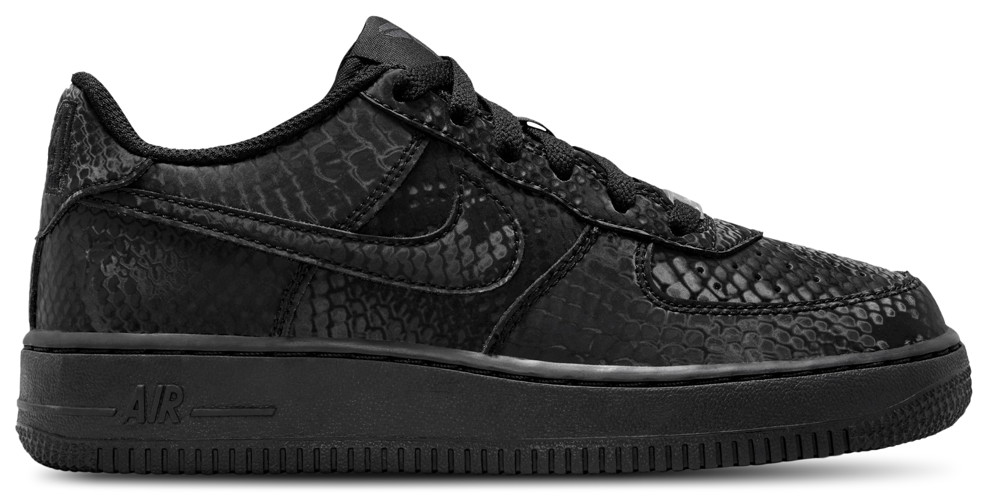 Nike Air Force 1 Low 童款 - Black/Black/Black - Image 1