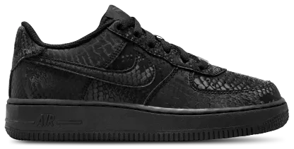 Nike Air Force 1 Low 童款 - Black/Black/Black - Image 1