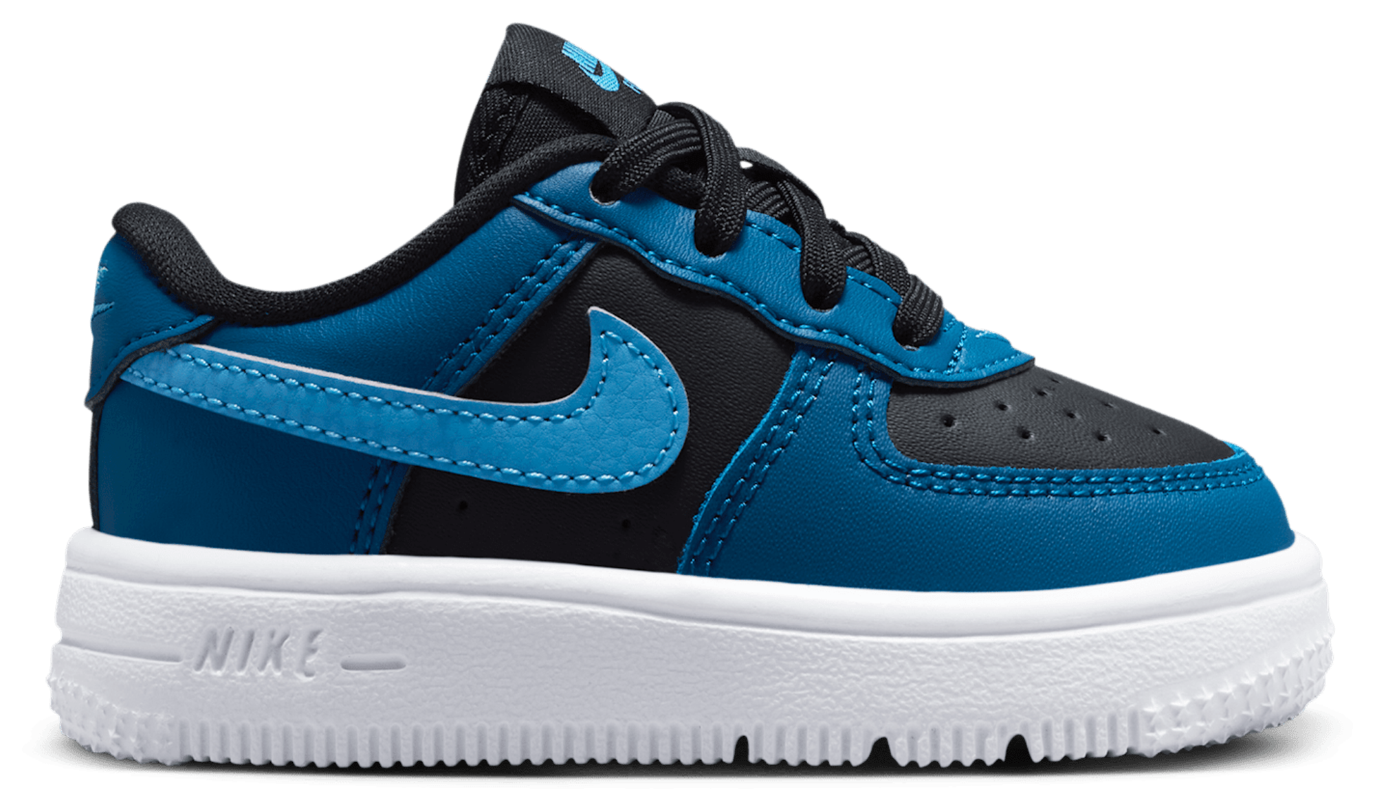 Nike Air Force 1 Low Lace 童款 - Dutch Blue/Court Blue/Black - Image 1