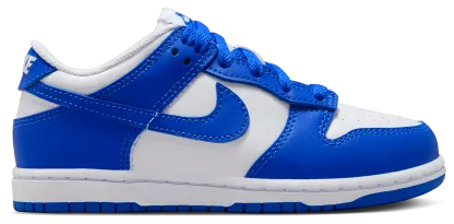 Nike Dunk Low 童款 - White/Hyper Blue - Image 1