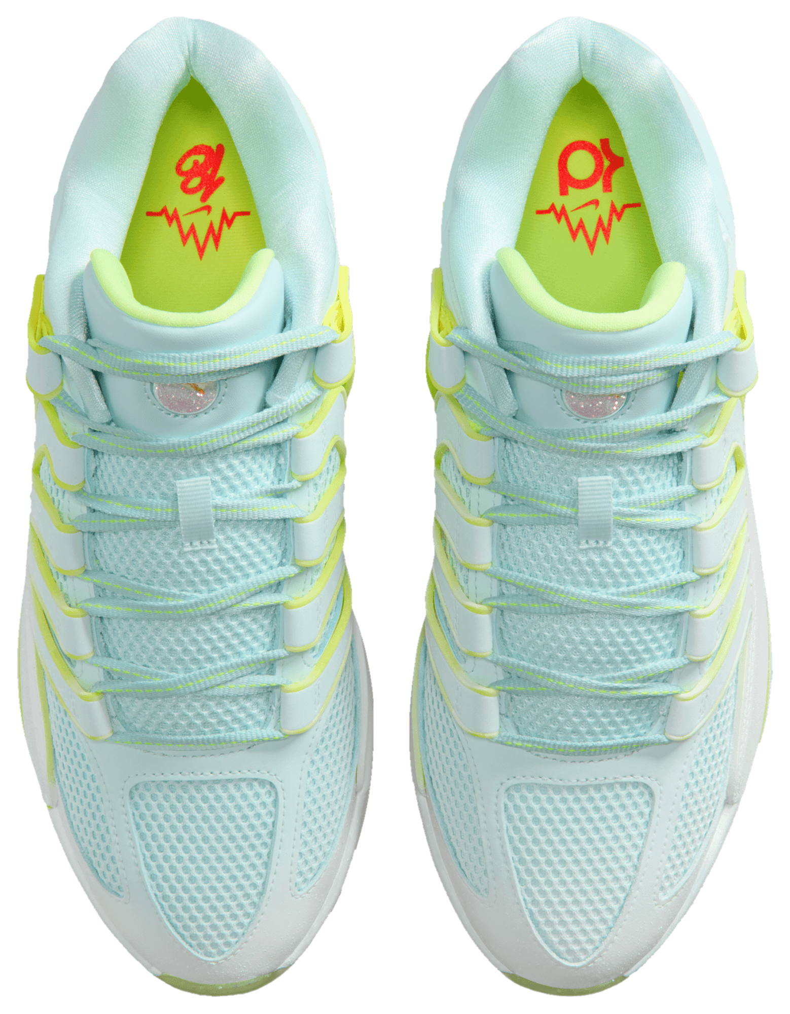 Nike KD18 PRM - White/Glacier Blue/Volt - Image 4