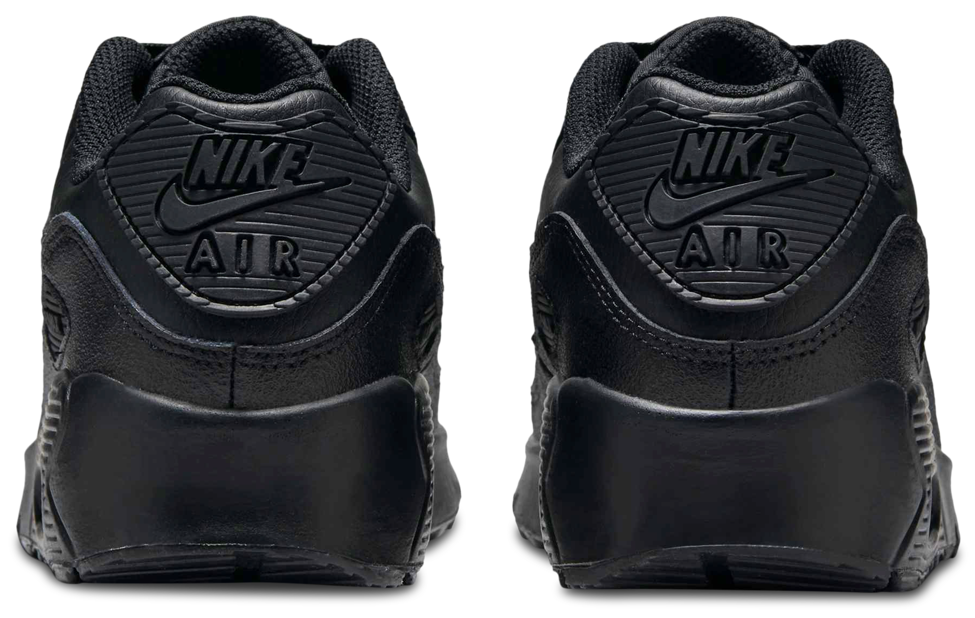Nike Air Max 90 童款 - Black/Black/White - Image 3