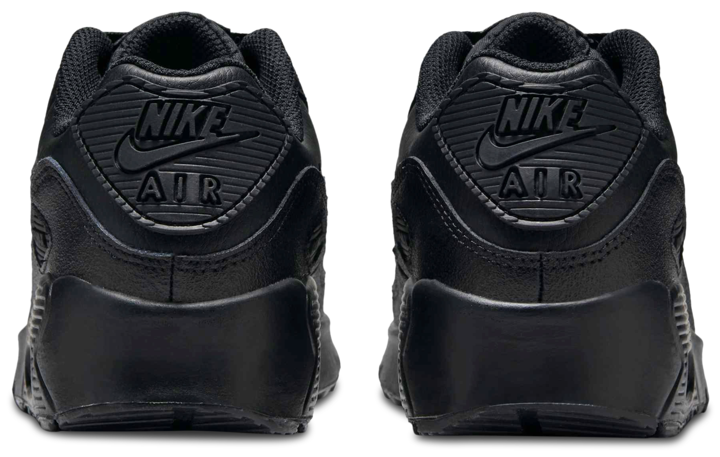 Nike Air Max 90 童款 - Black/Black/White - Image 3
