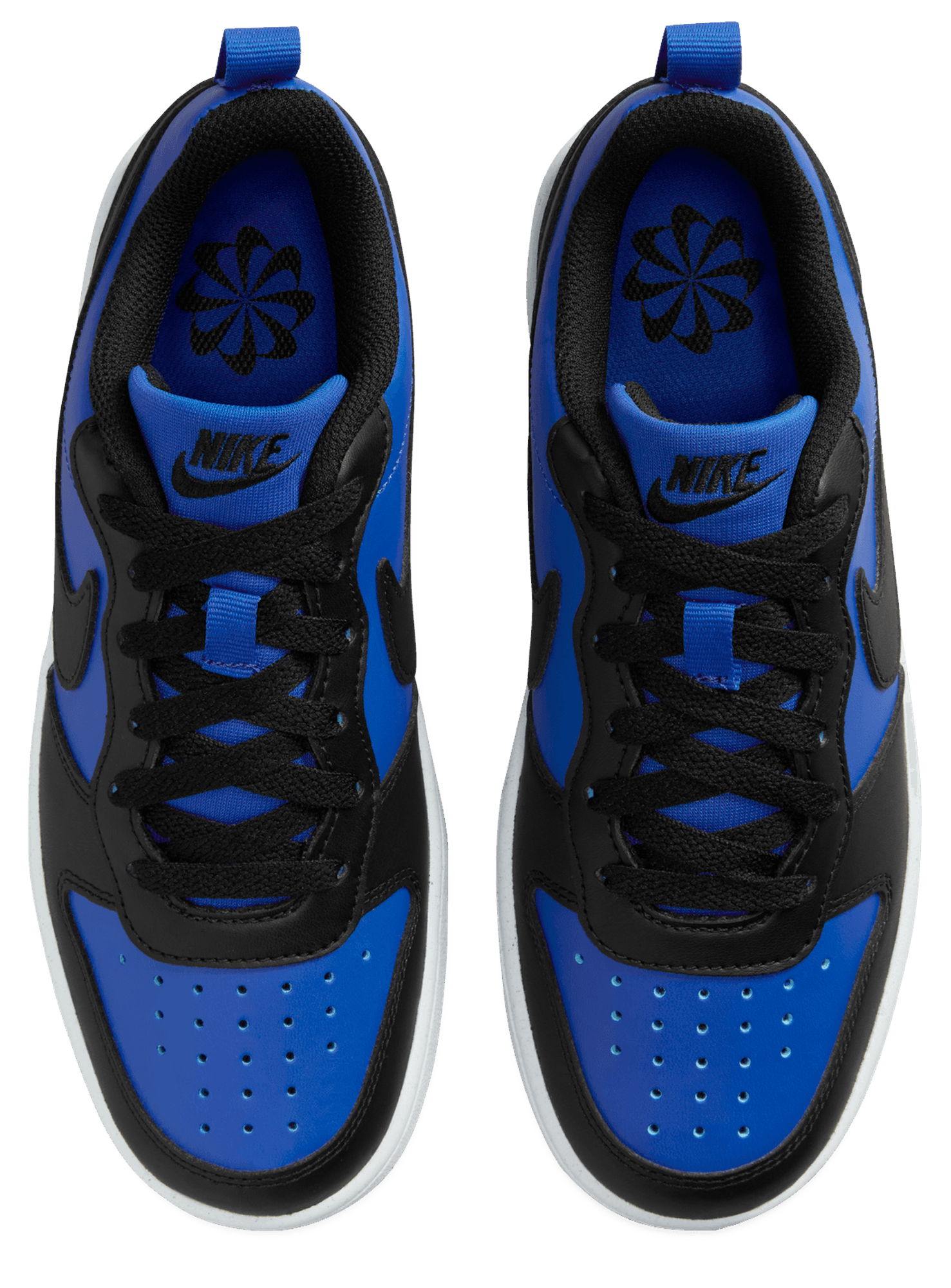 Nike Court Borough Low Recraft 童款 - White/Game Royal/Black - Image 5
