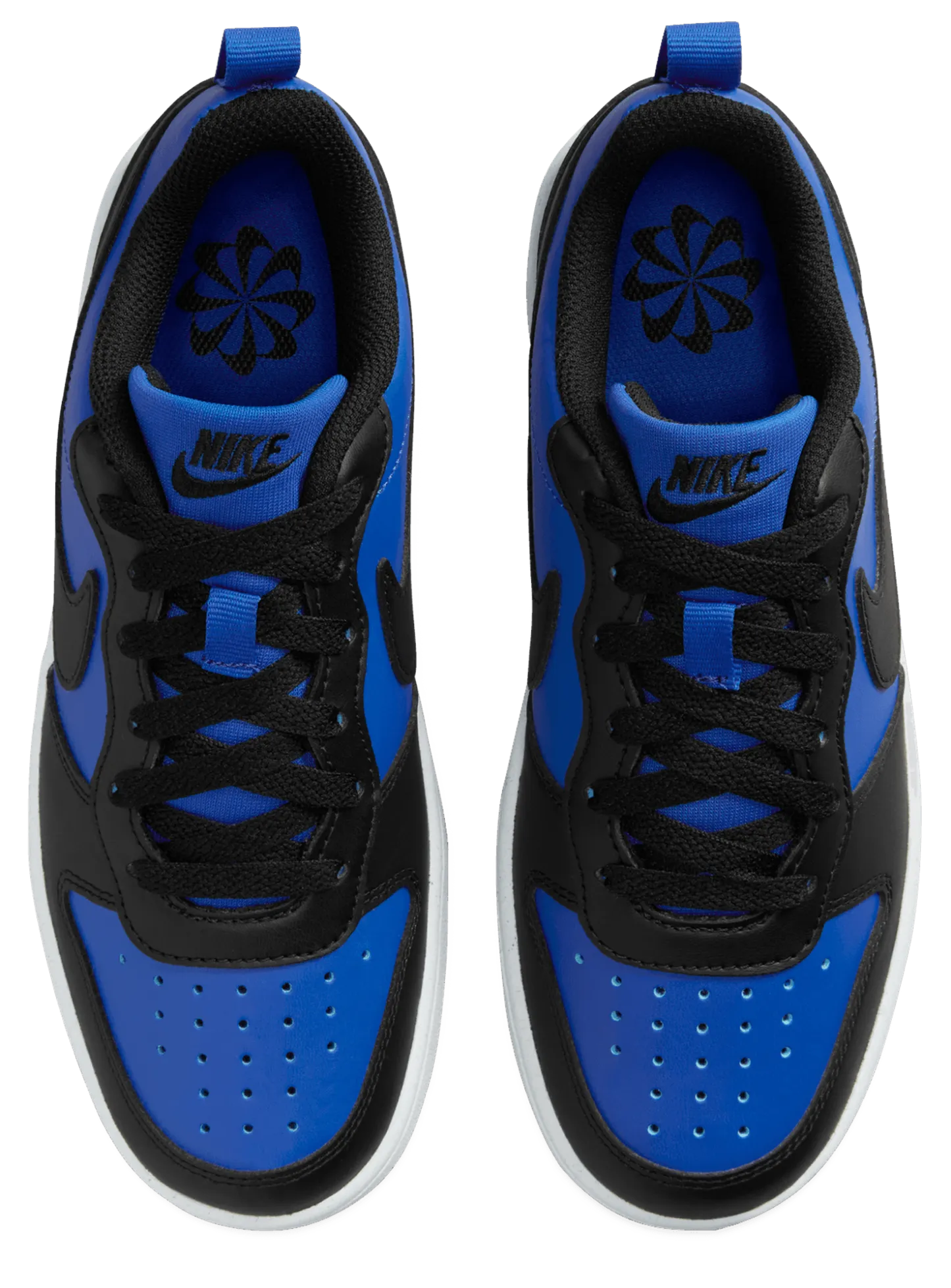 Nike Court Borough Low Recraft 童款 - White/Game Royal/Black - Image 5