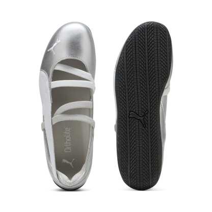 Speedcat Ballet Metallic Big Kids Sneakers - Ash Gray-PUMA White-PUMA Black - 4