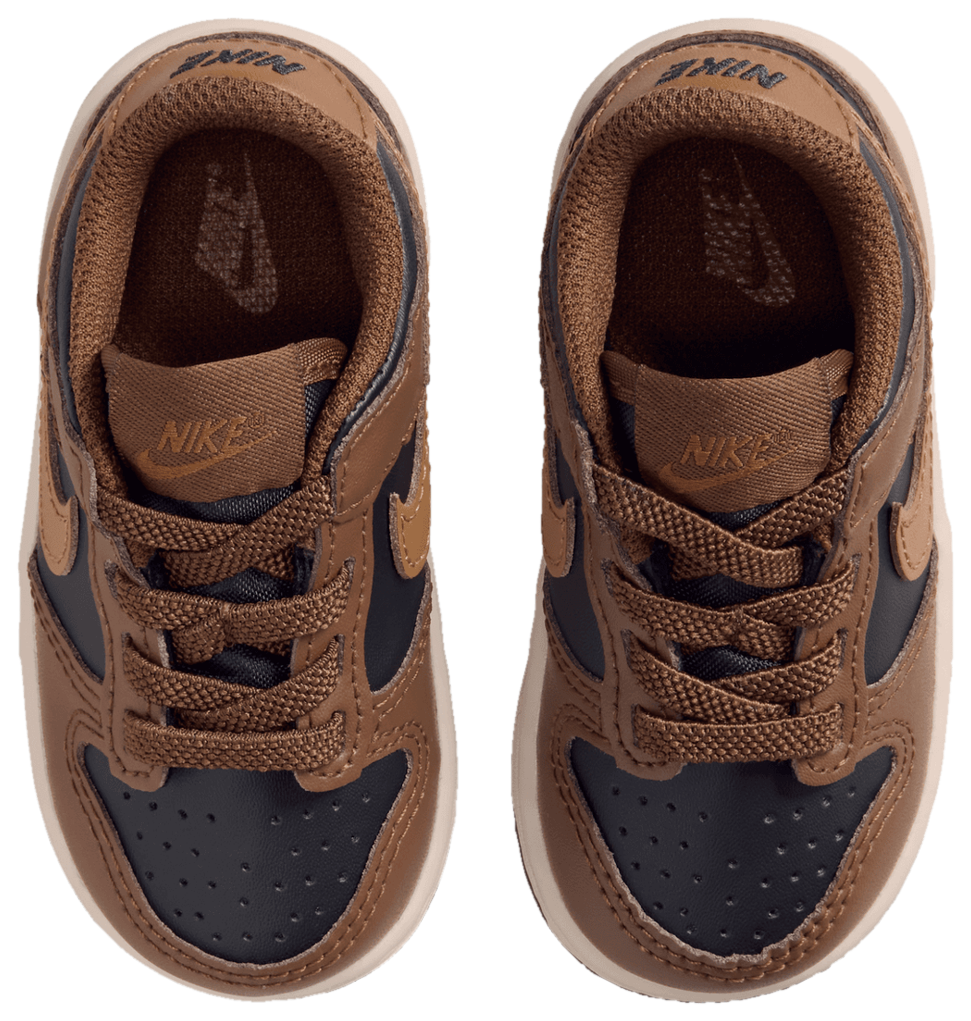 Nike Dunk Low 童款 - Brown/Black - Image 4