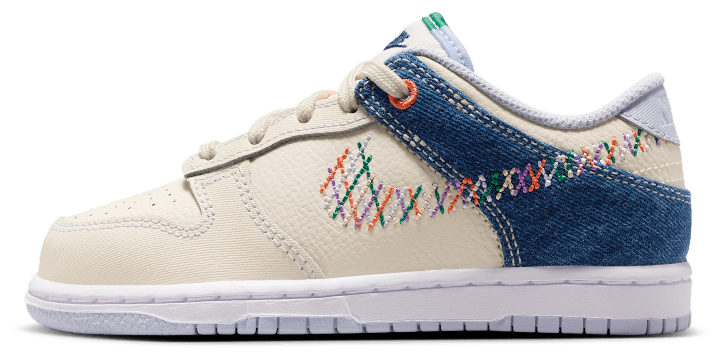 Nike Dunk Low 童款 - Soft Pearl/Multicolor (R1826022) - Image 2