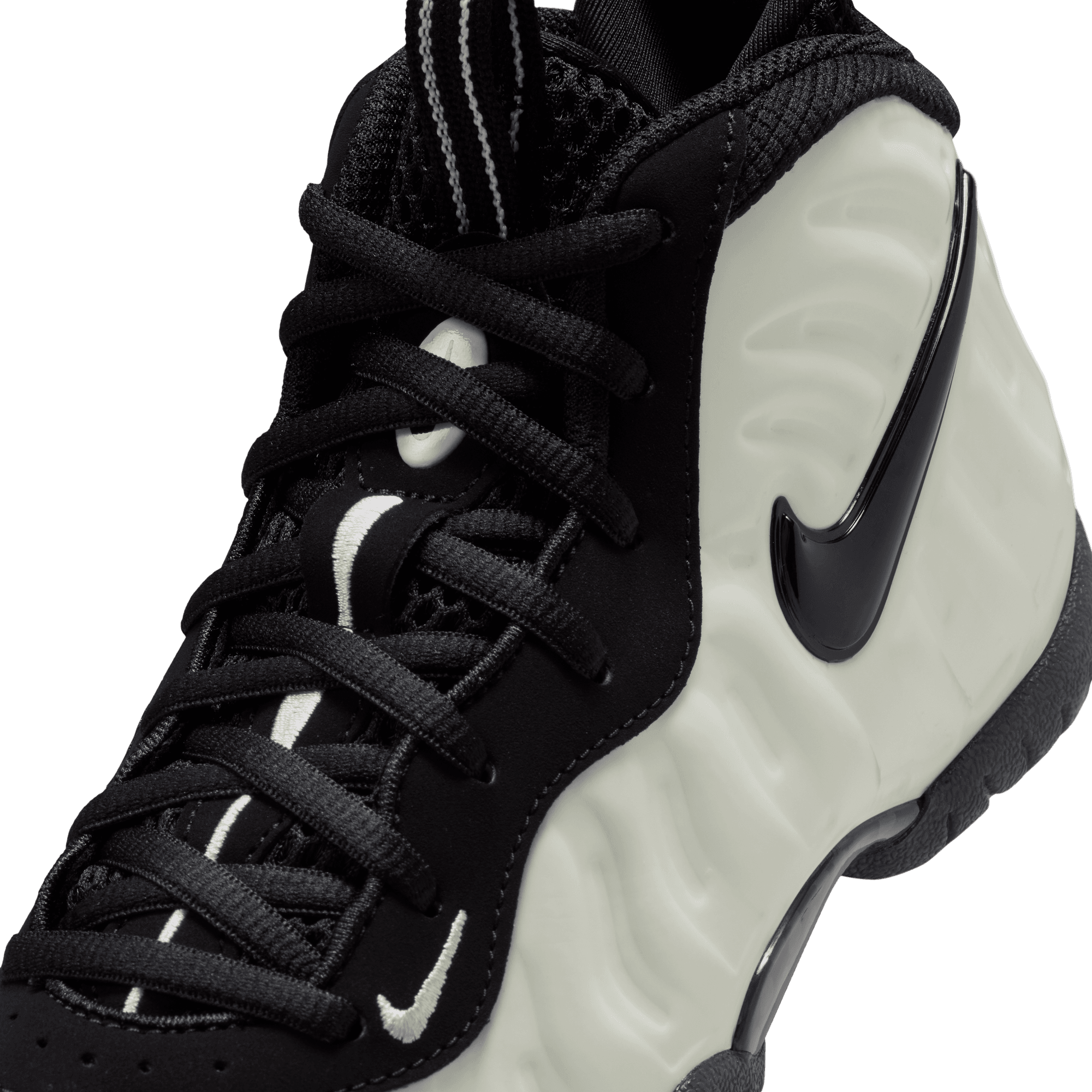 Nike Little Posite Pro 童款 - White/Black/Summit White - Image 7