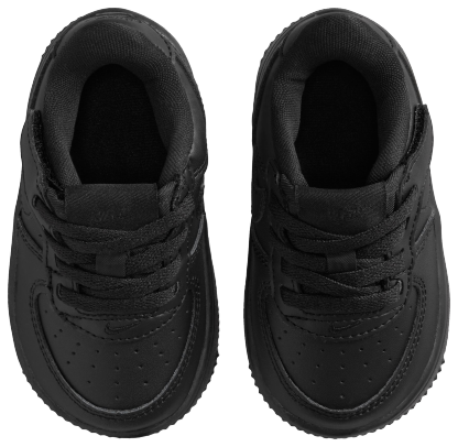 Nike Air Force 1 童款 - Black/Black - Image 4